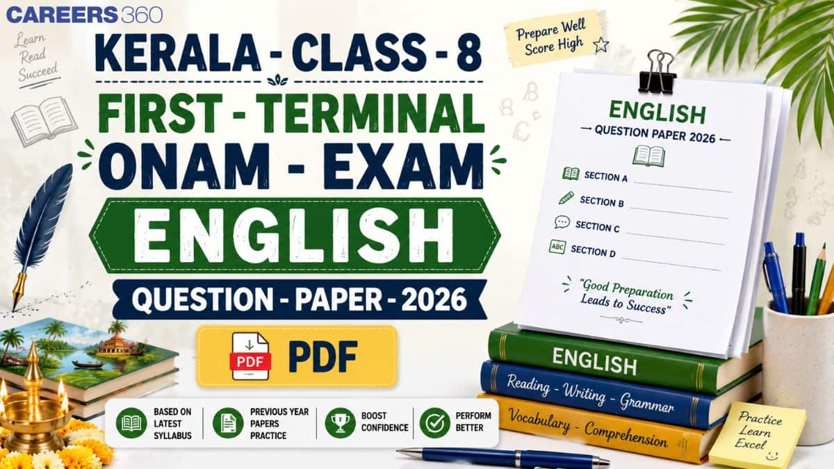 Kerala Class 8 Onam English Question Paper 2026 PDF - Download First Term Answer Key